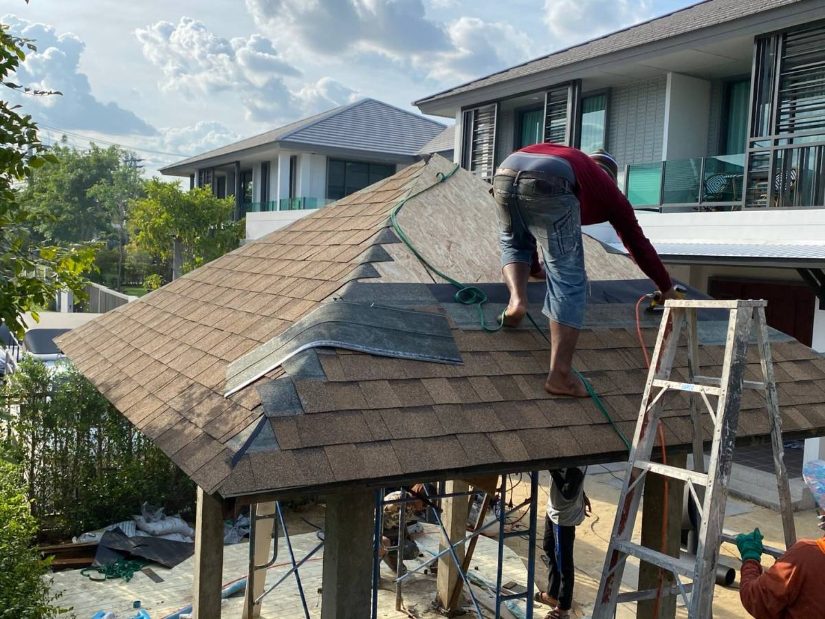 ติดตั้งหลังคาซิงเกิ้ลรูฟ